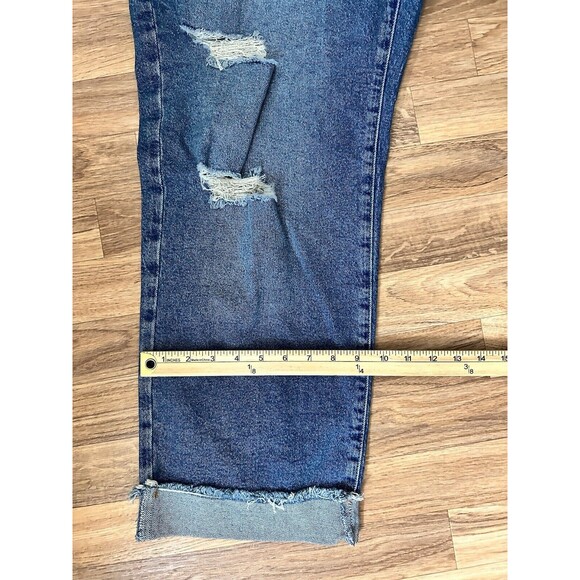 Forever21 Womens Ex Boyfriend Jeans Size 12 Distressed NWT Cropped Ankle - Picture 11 of 11